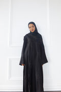 Hibiscus Embroidered Rhinestone Abaya