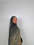Midnight Gold Printed Modal