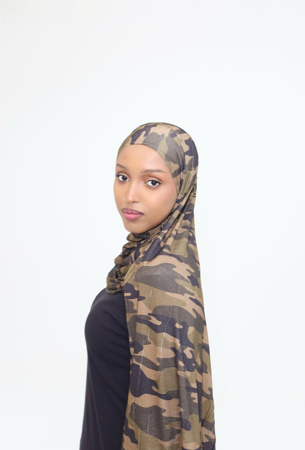 Camo Print Jersey Hijab