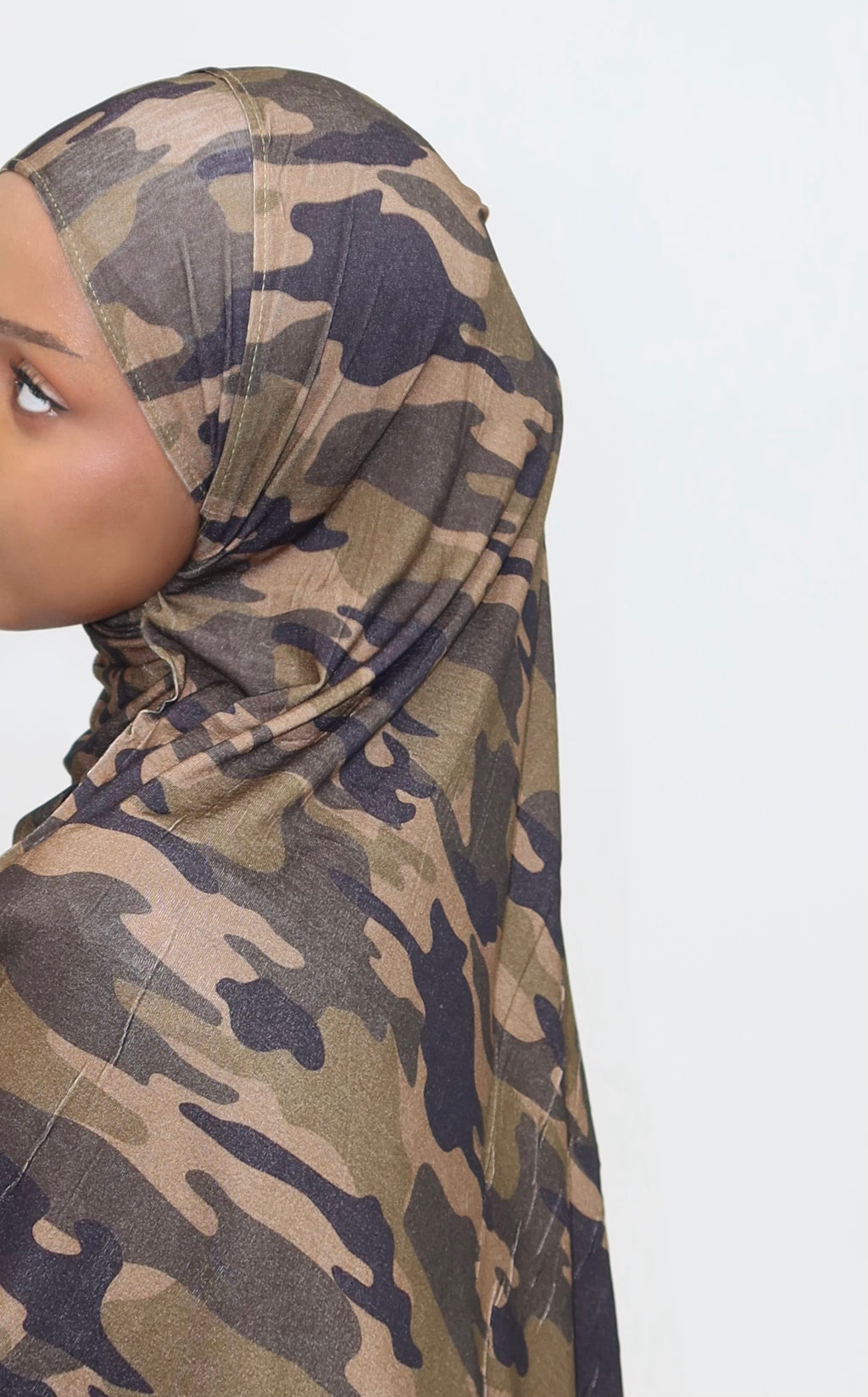 Camo Print Jersey Hijab