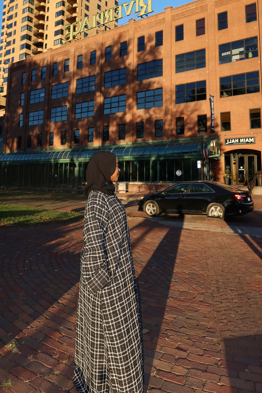 Tweed Abaya Coat