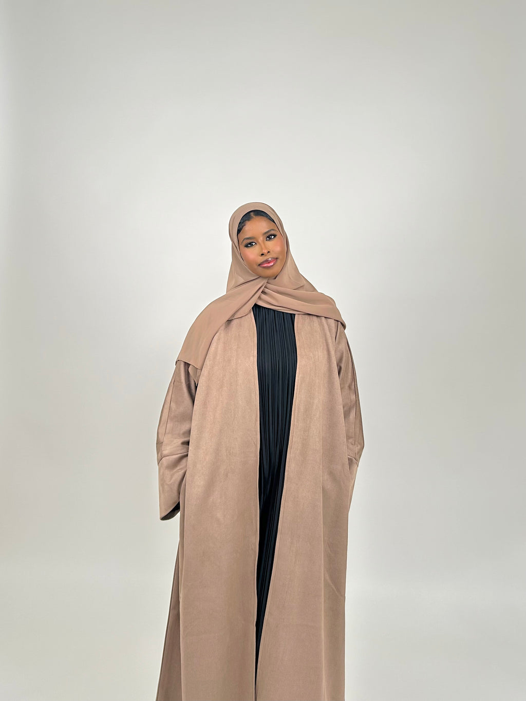 SUEDE ABAYA COAT