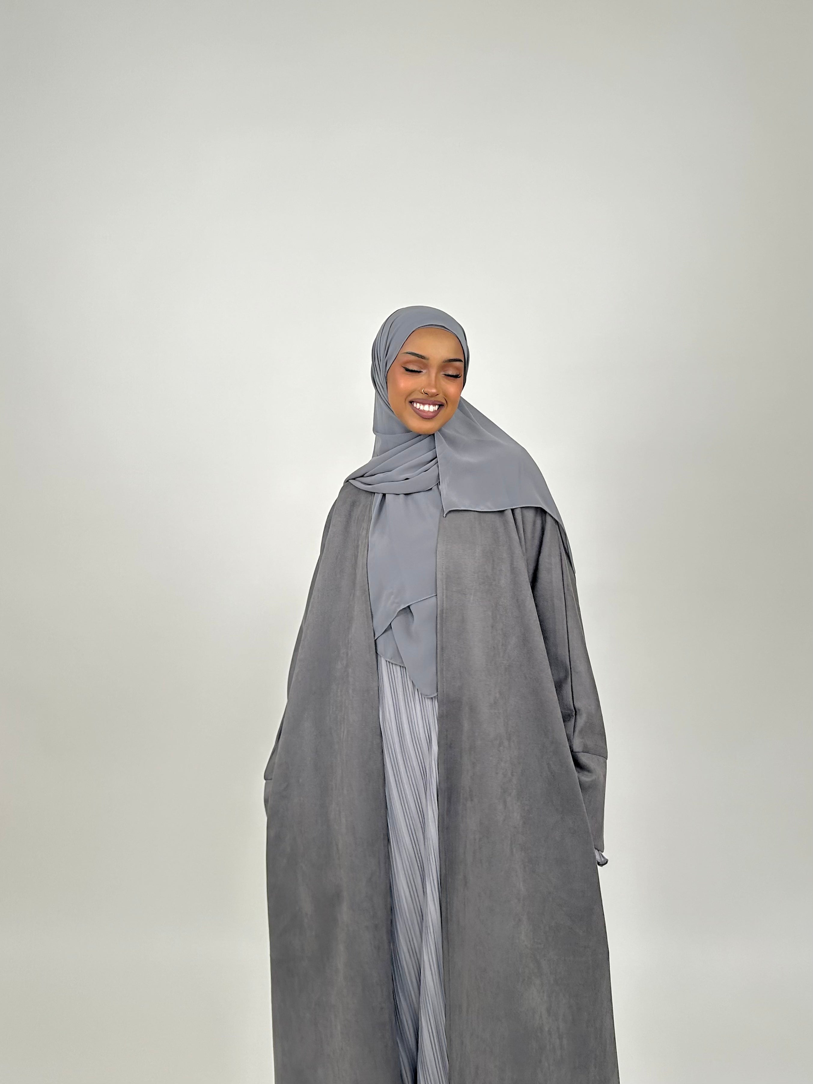 SUEDE ABAYA COAT