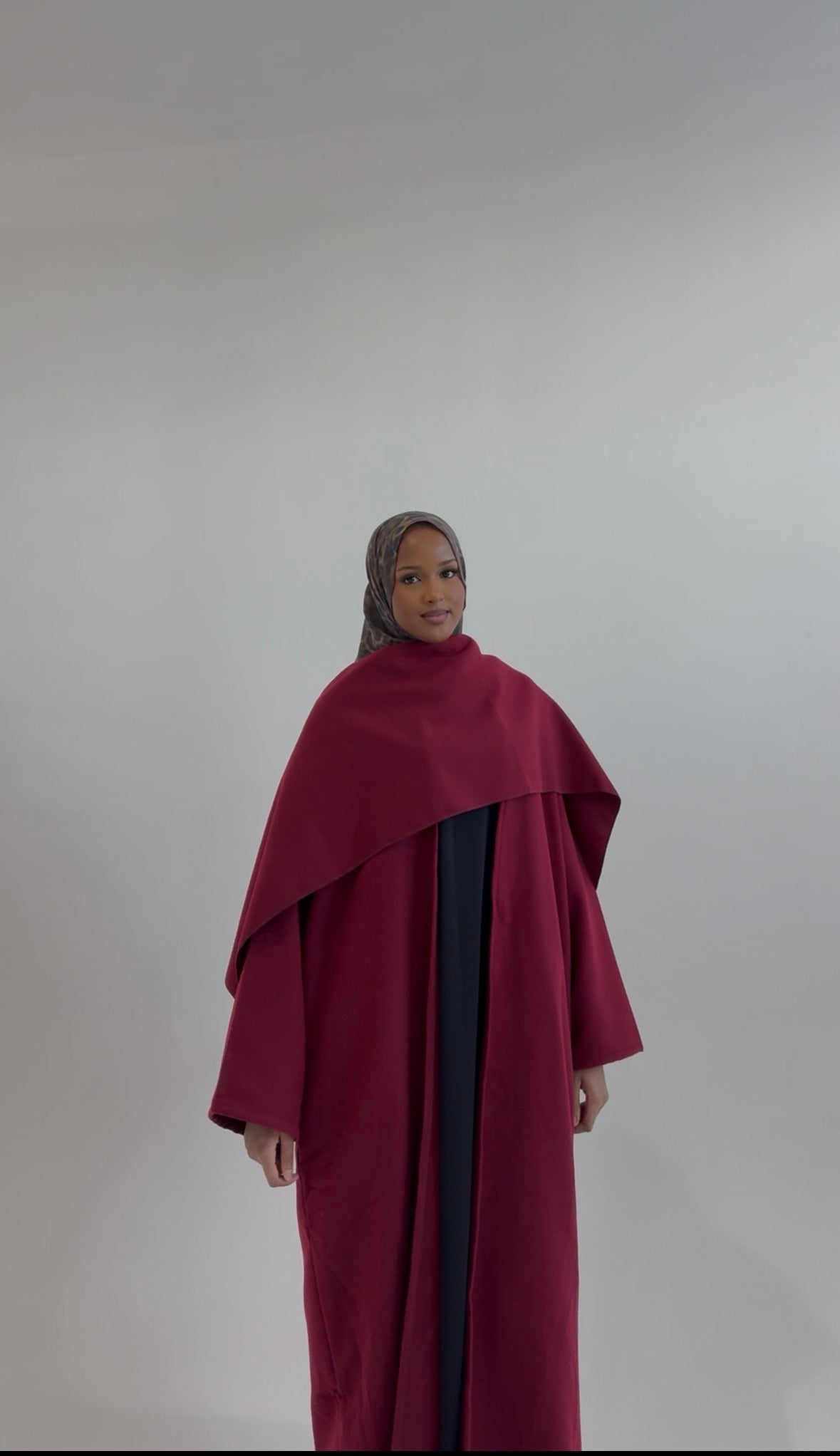 SOFT WOOL ABAYA COAT
