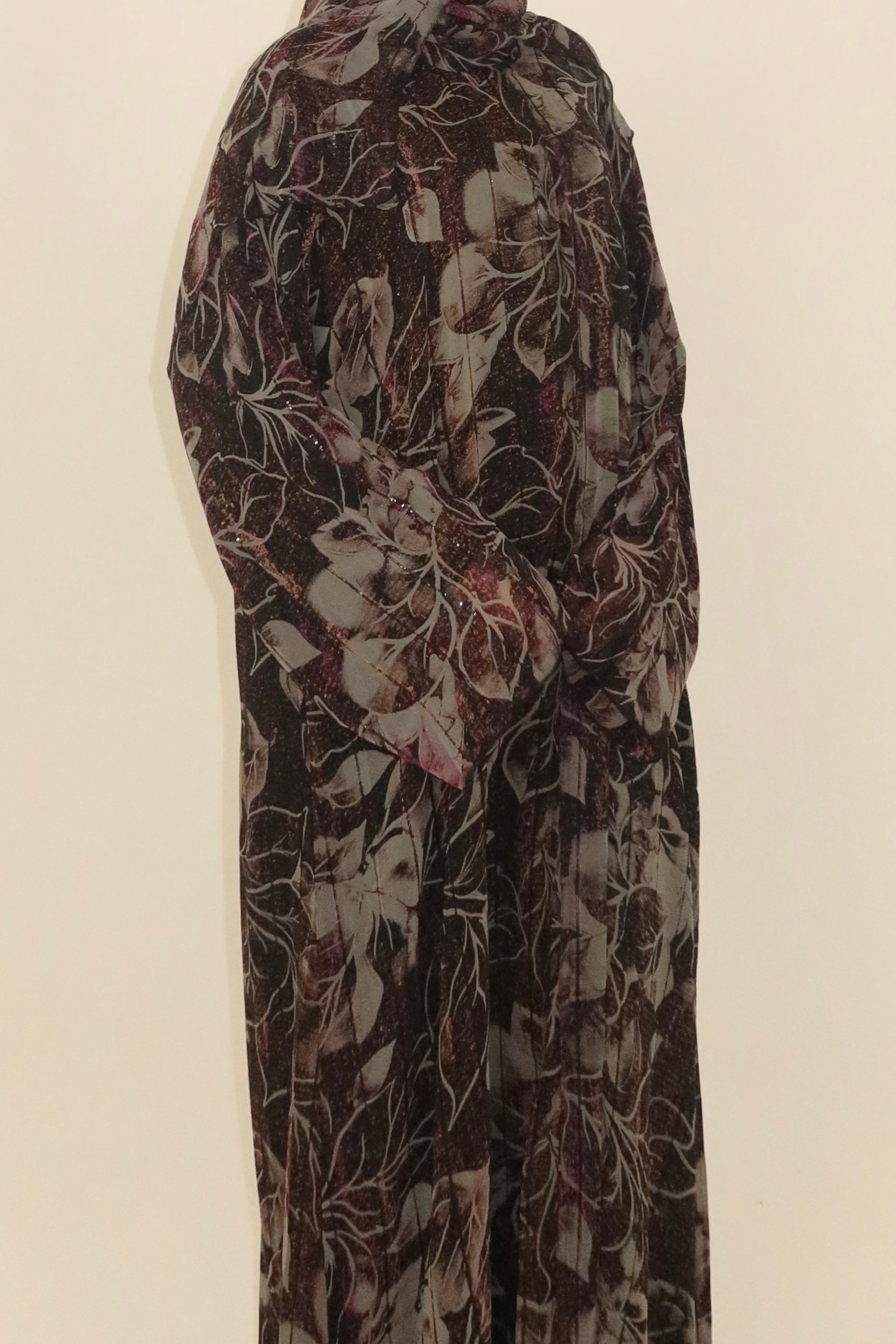 Fall Floral Open Abaya