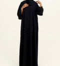 Classic Floral Stitch Abaya (bottom half)