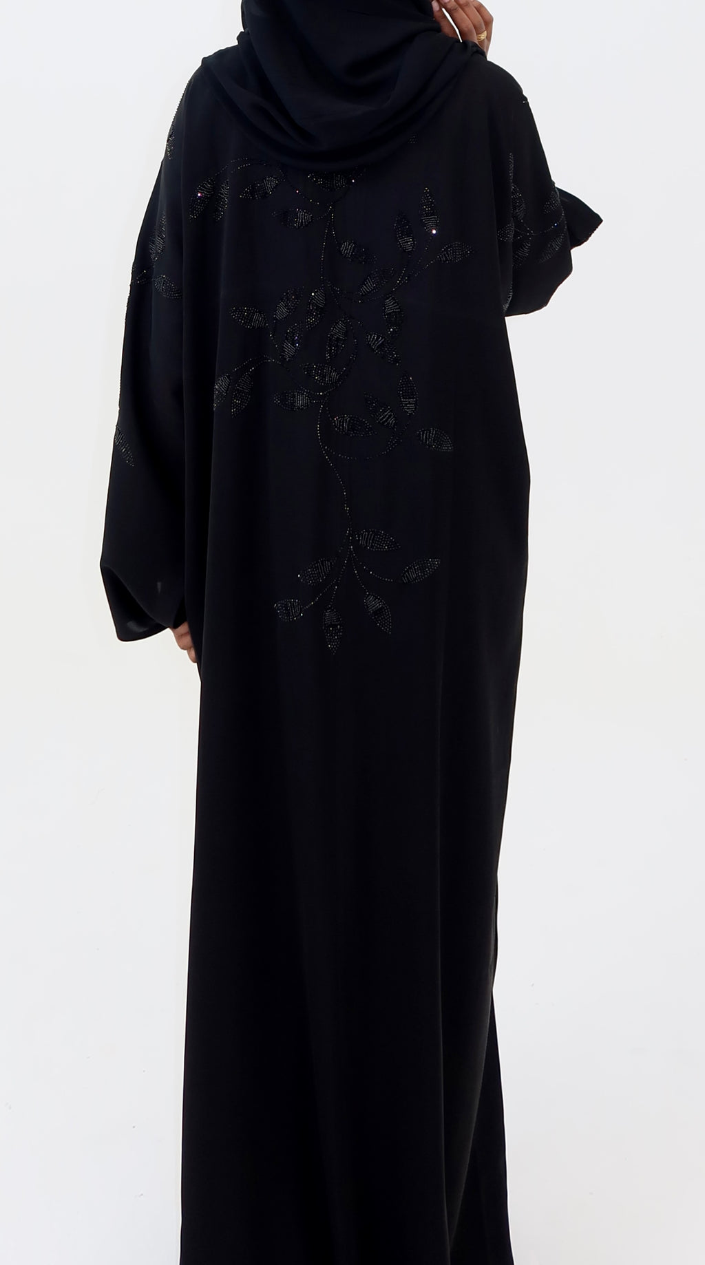 Classic Leaf Stitch Abaya