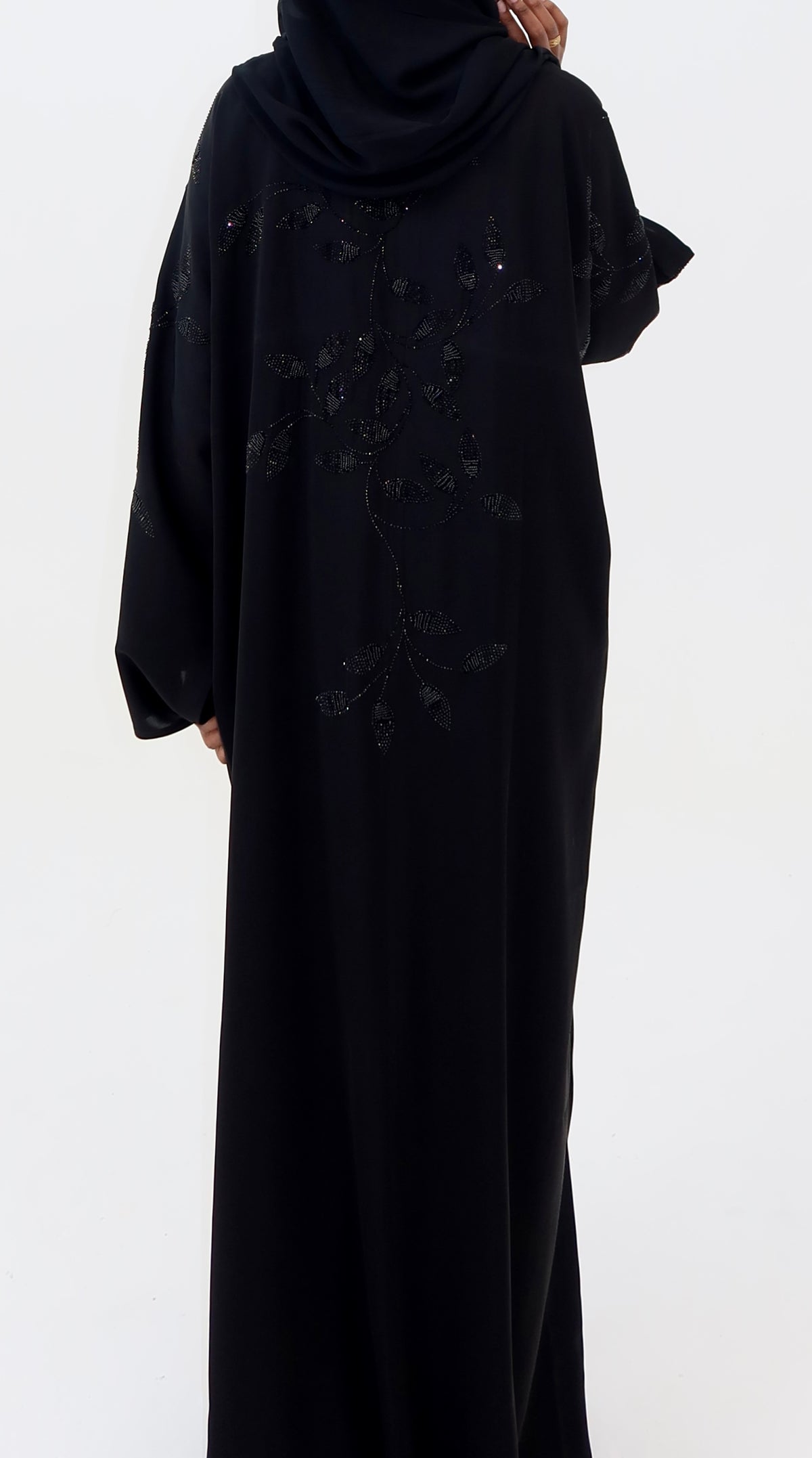 Classic Leaf Stitch Abaya