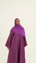 Linen Embroidered Arm Abaya