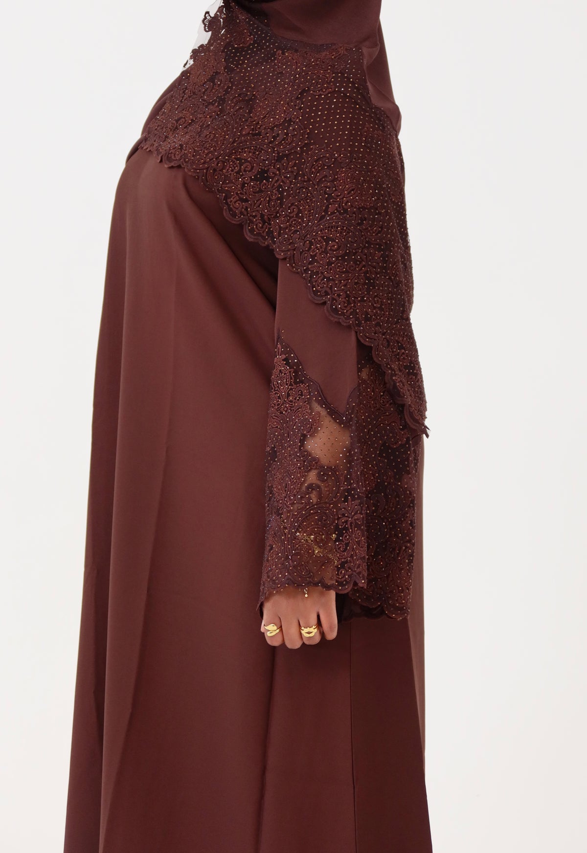 Laced Arm Abaya