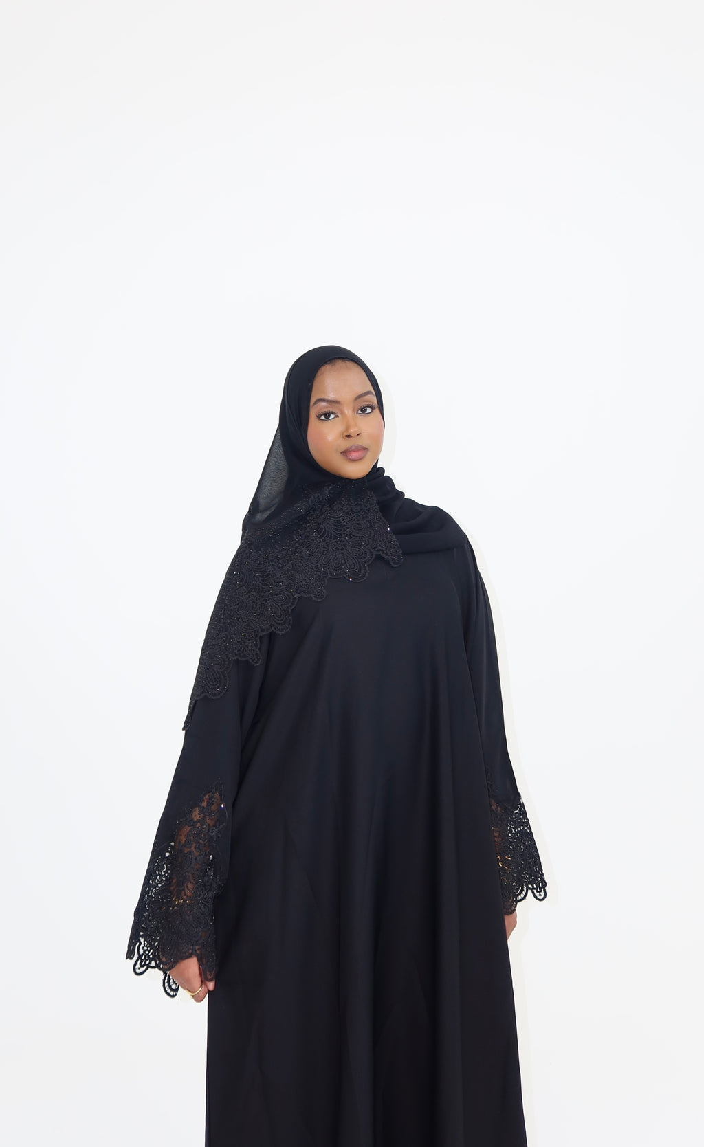 Laced Arm Abaya