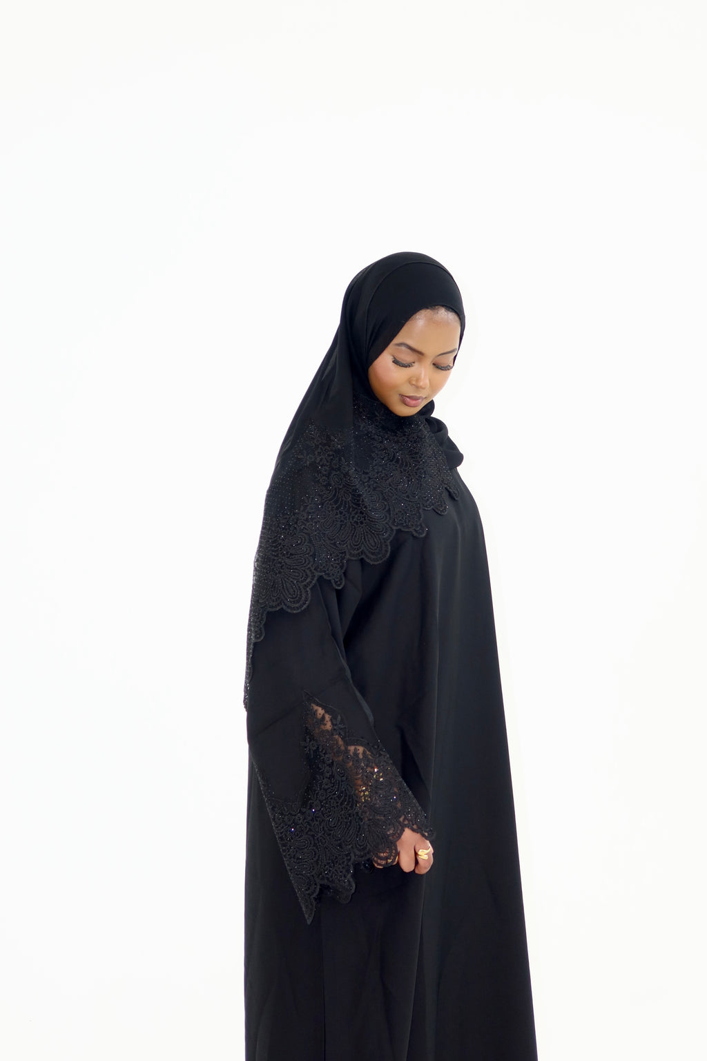 Laced Arm Abaya
