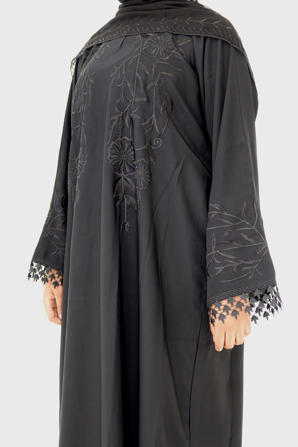 Cut-out Sleeve Abaya