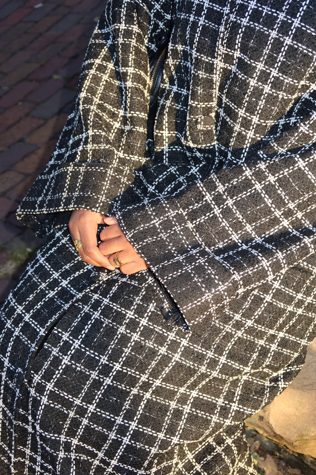 Tweed Abaya Coat