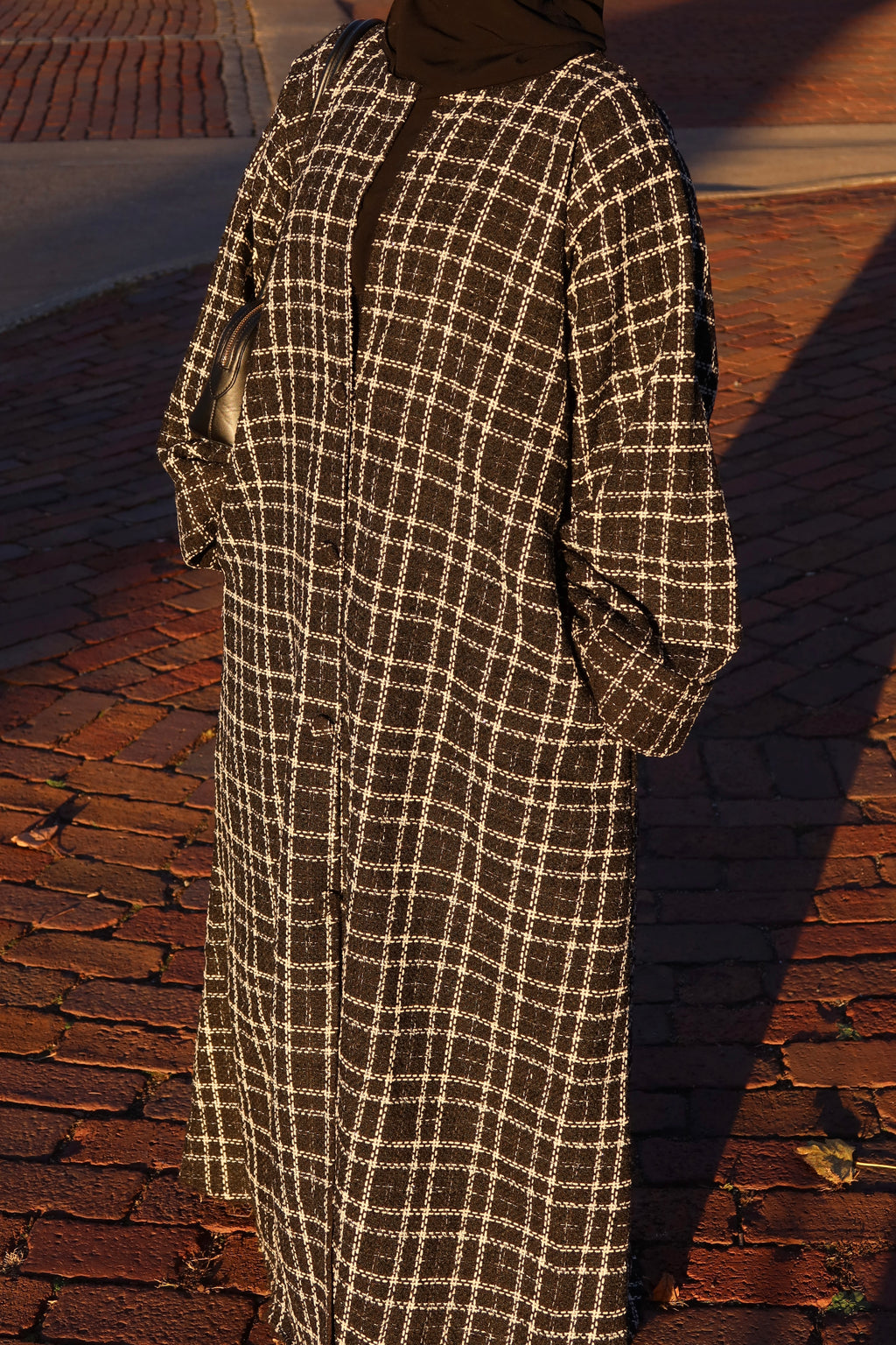Tweed Abaya Coat