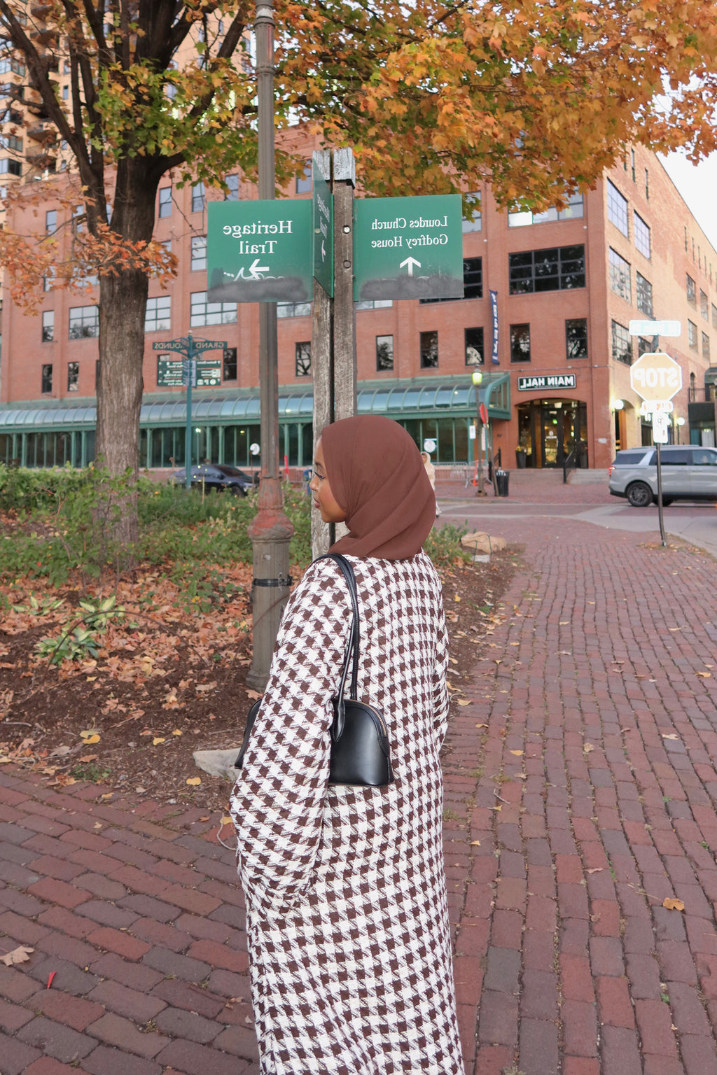 Tweed Abaya Coat