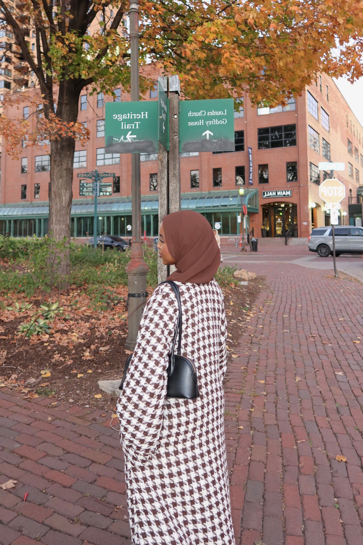 Tweed Abaya Coat