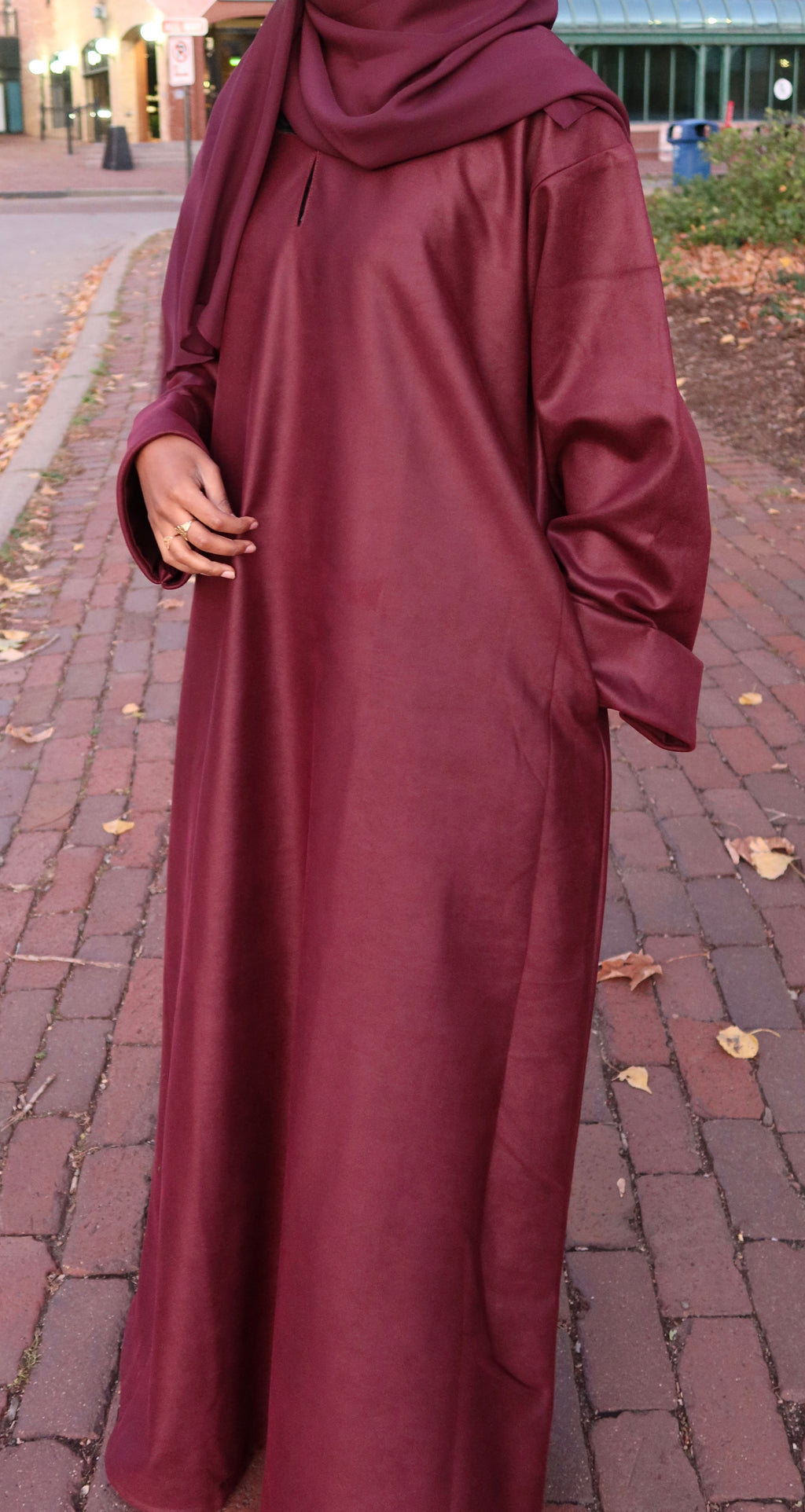 Suede Sweater Dress Set