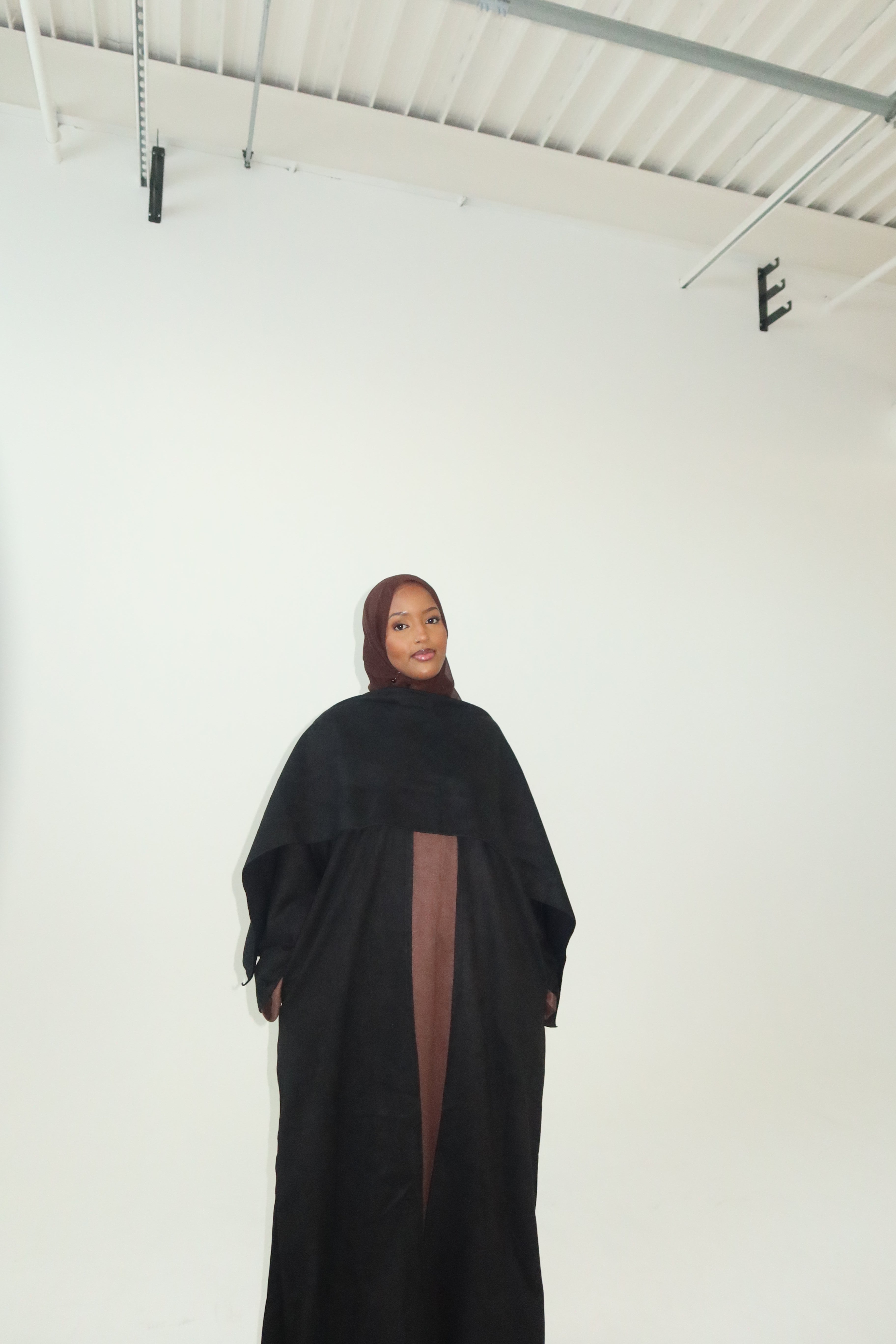 SUEDE ABAYA COAT
