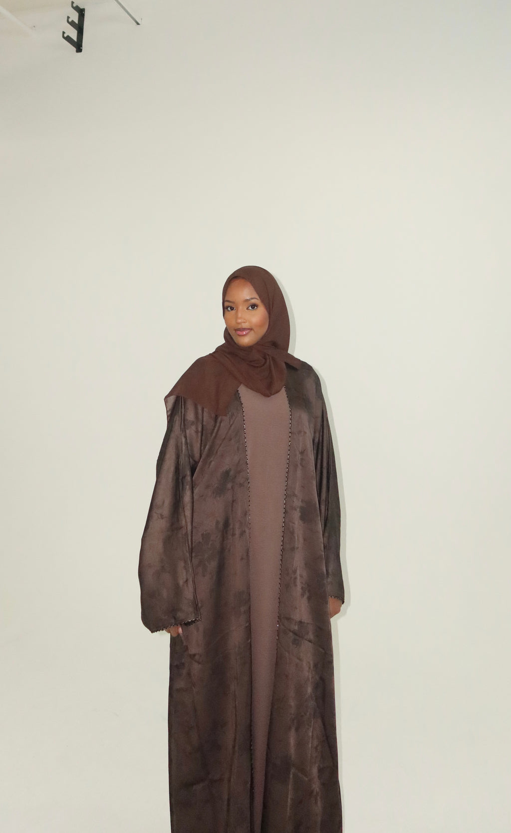 3 Piece Printed Abaya Set